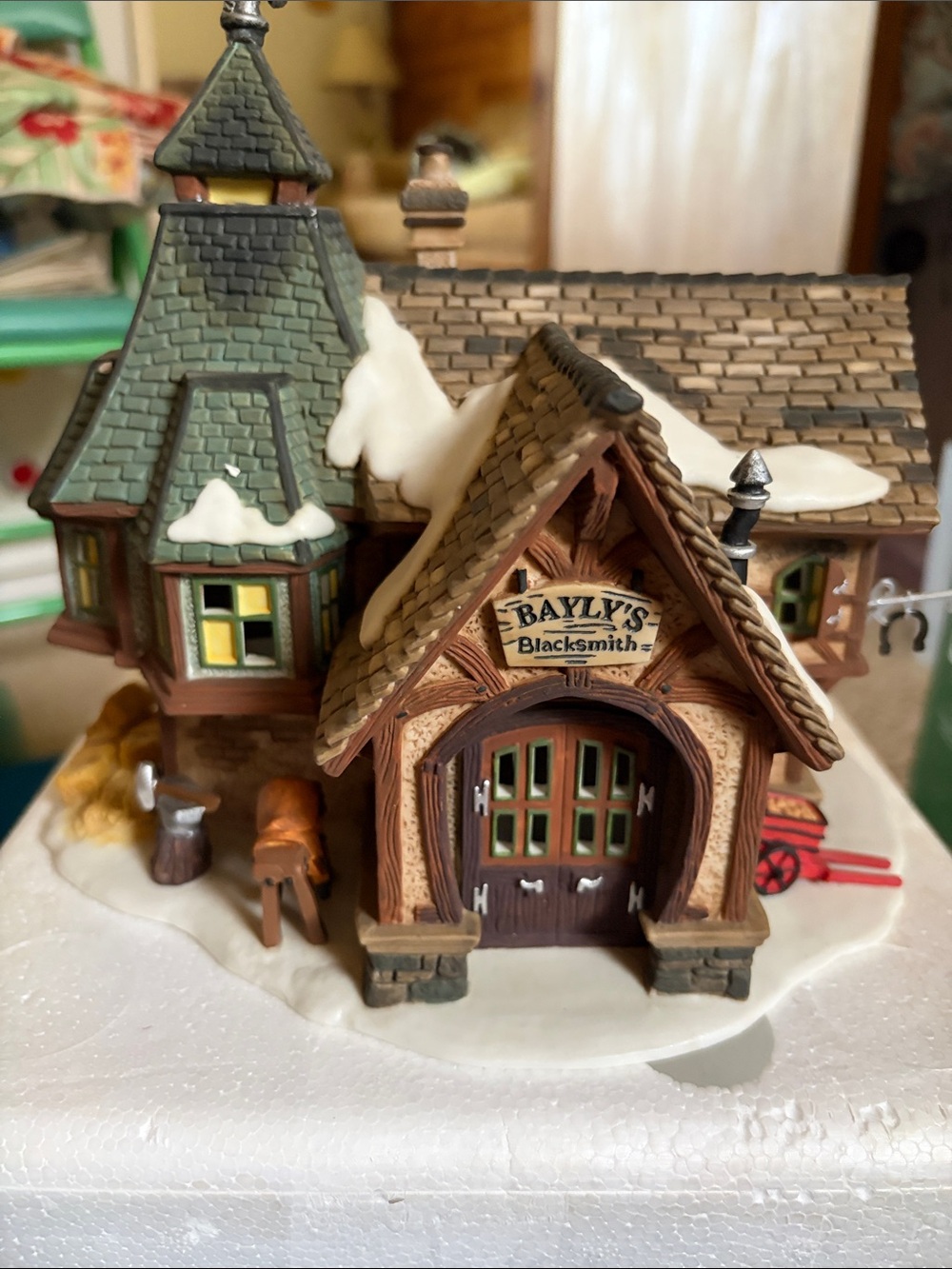 Department 56 Bayly's Blacksmith  Holiday Village Building *see details